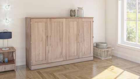 Grand lit cabinet (queen) 66L avec matelas