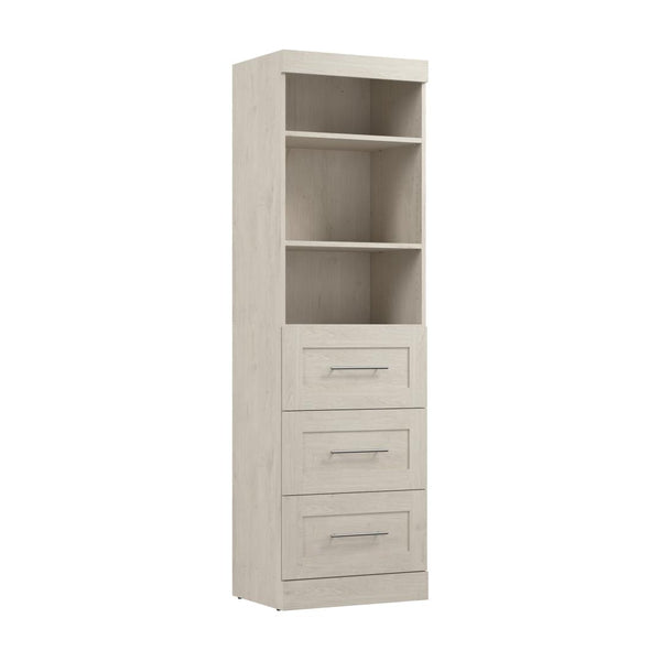 Contemporary Closet System with Drawers, 25W x 19D