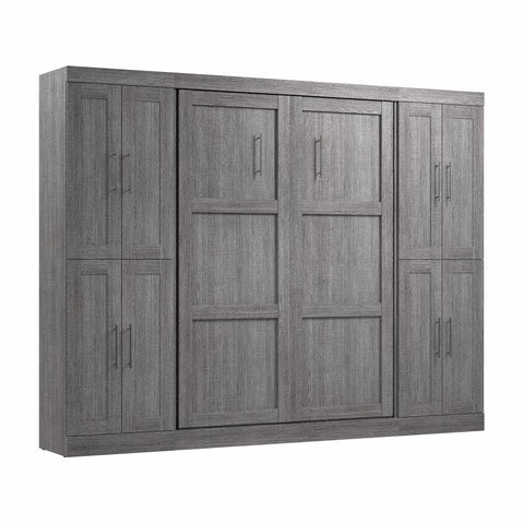 Full Murphy Bed with Storage Cabinets (109W)