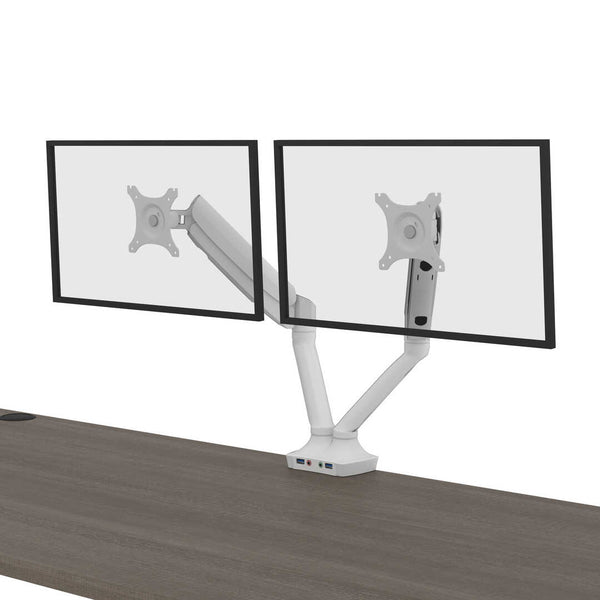 72W x 30D Standing Desk with Dual Monitor Arm