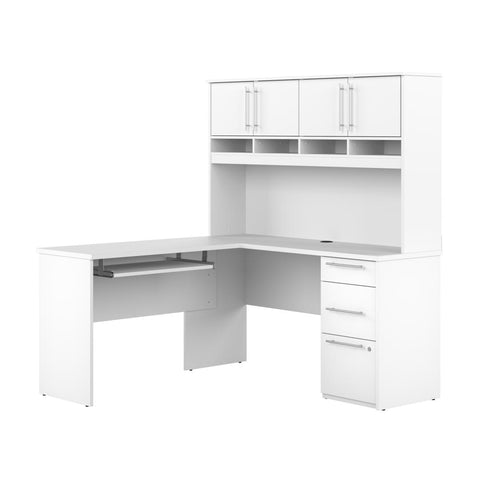 Bureau en L 60L avec huche