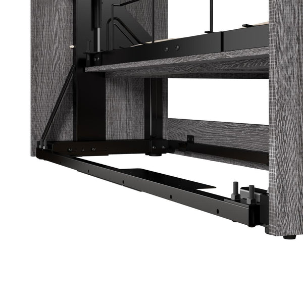 Grand lit escamotable et étagère avec tiroirs (90L)