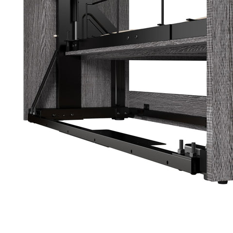 Grand lit escamotable et étagère avec tiroirs (90L)