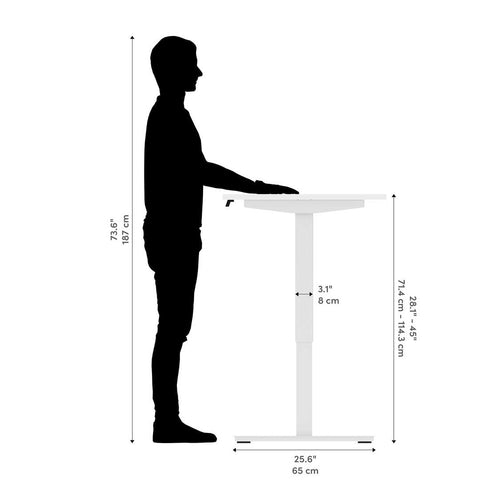 Bureau assis-debout 60L x 30P