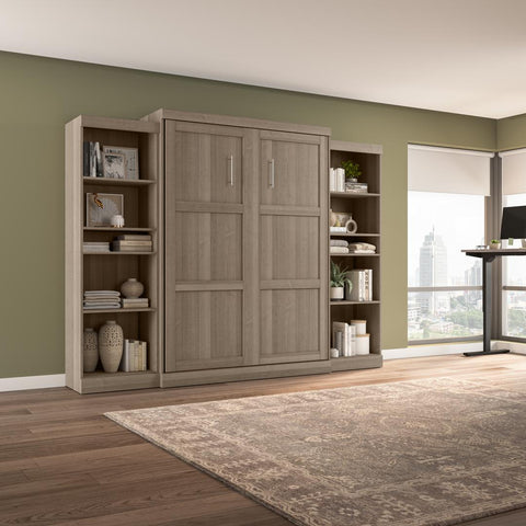 Grand lit escamotable et 2 étagères (115L)