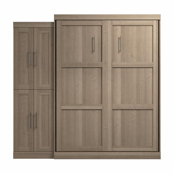 Grand lit escamotable avec organisateur de garde-robe (90L)