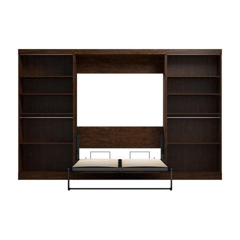 Full Murphy Bed with 2 Shelving Units (131W)