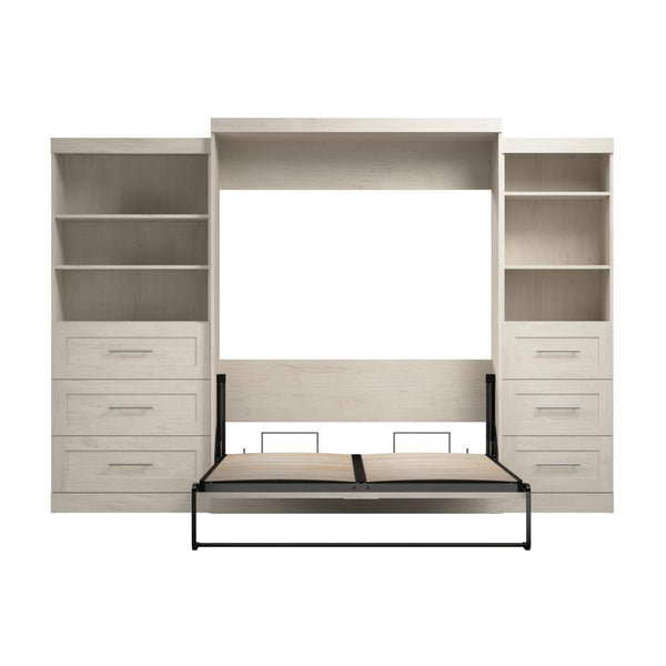 Grand lit escamotable et 2 étagères avec tiroirs (126L)