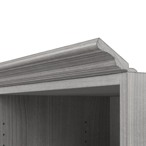 Traditional Closet System with Shelves, Drawers & Clothing Rods, 61W x 20D