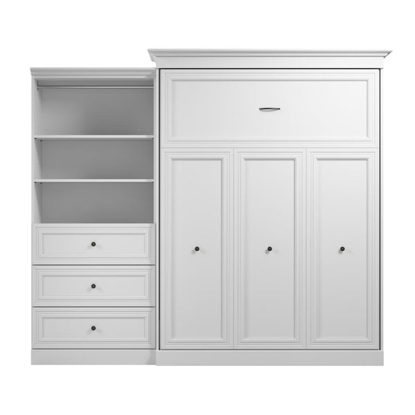 Queen Murphy Bed and Closet Organizer with Drawers (103W)