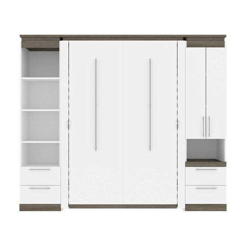 Lit escamotable deux places (double) et solutions de rangement étroites avec tiroirs (99L)