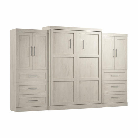 Grand lit escamotable avec penderies (136L)