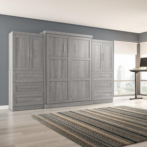 Queen Murphy Bed with Wardrobes (136W)