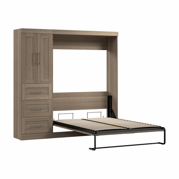 Full Murphy Bed with Closet Organizer with Drawers (84W)