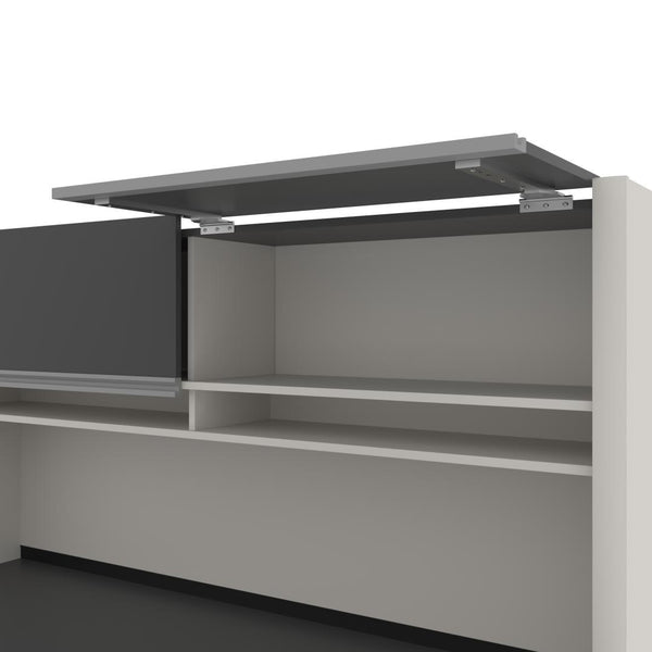 Bureau de direction en U 72L avec caisson et huche