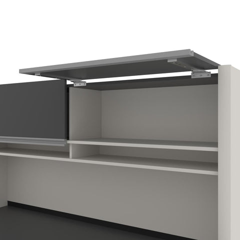 Bureau de direction en U 72L avec caisson et huche