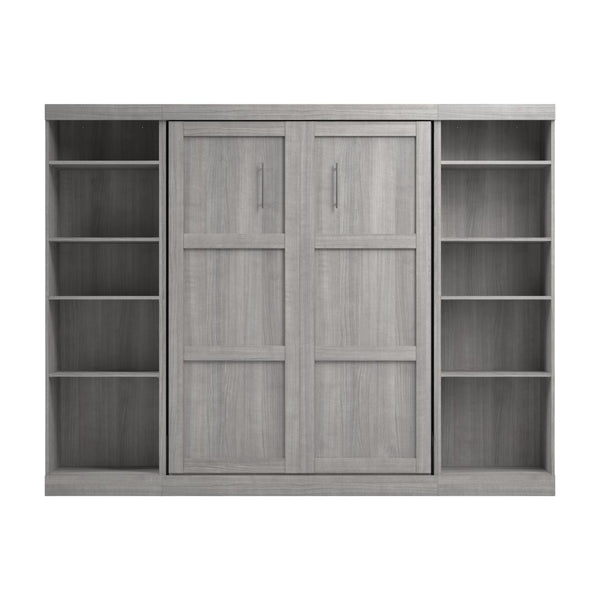 Full Murphy Bed with 2 Shelving Units (109W)