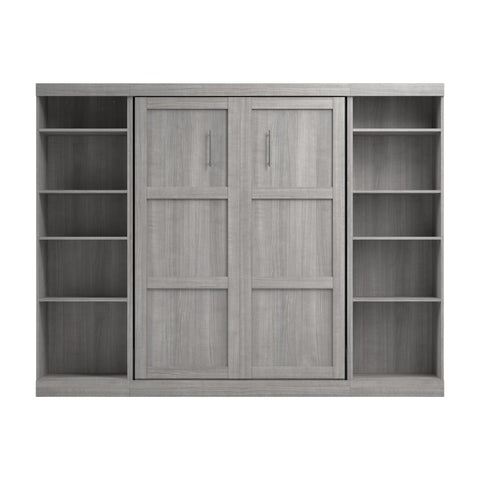 Full Murphy Bed with 2 Shelving Units (109W)