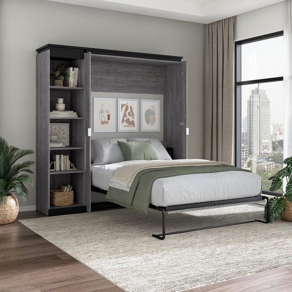 Full Murphy Bed with Shelves (81W)