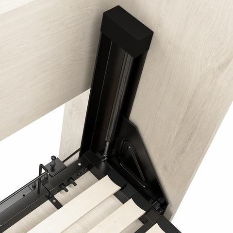 Lit escamotable double avec armoires (109L)