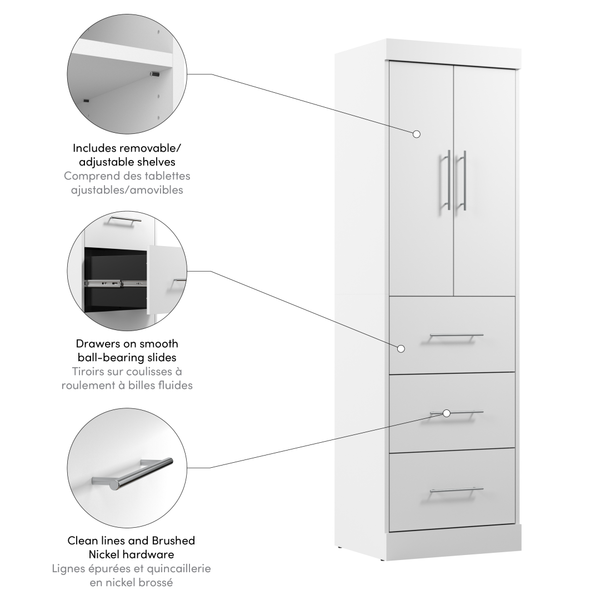 Armoire-penderie 25L