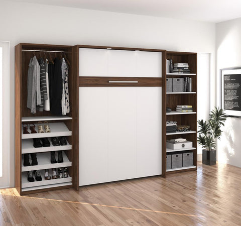 Full Murphy Bed with 2 Closet Organizers (119W)