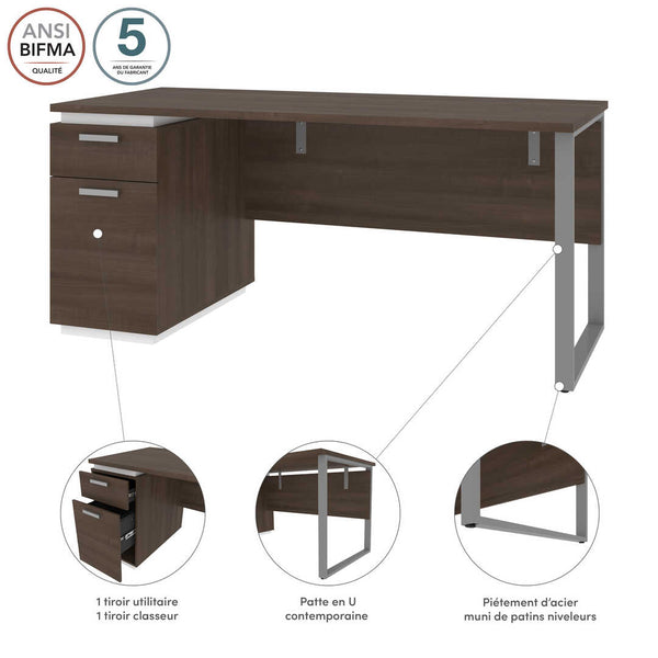 Bureau 66L avec caisson