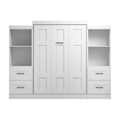 Full Murphy Bed and Closet Organizers with Drawers (110W)