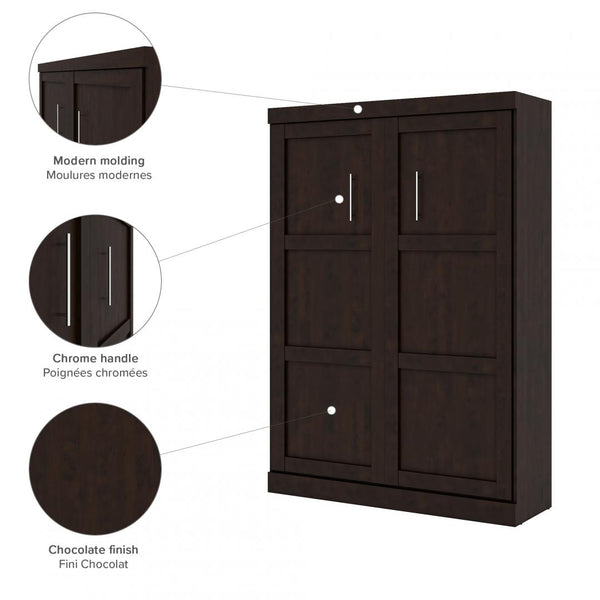Lit escamotable double avec canapé (73L)