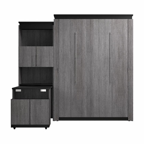 Grand lit escamotable avec armoire et bureau rétractable (97L)