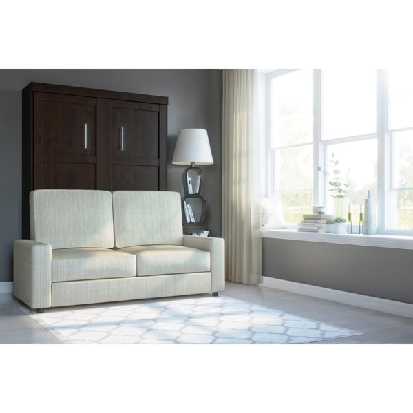 Lit escamotable double avec canapé (73L)