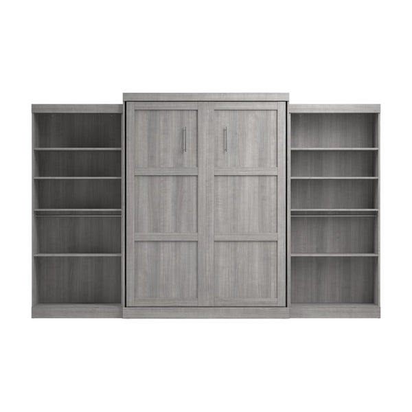 Queen Murphy Bed with 2 Shelving Units (137W)