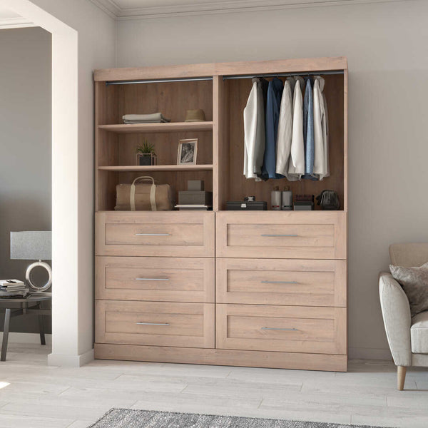 Organisateur de garde-robe 72L avec tiroirs
