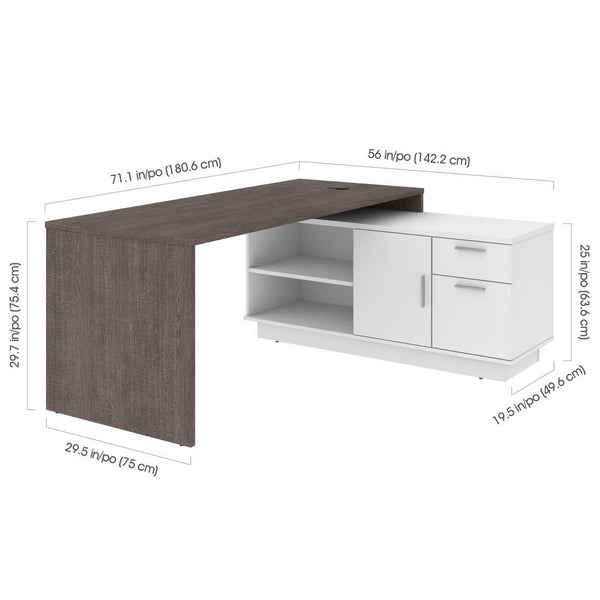 Bureau en L 72L