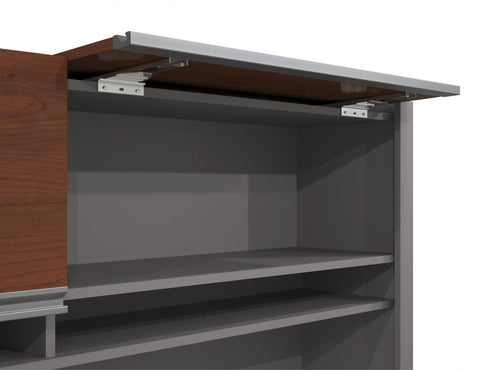 Bureau crédence 72L avec deux caissons et huche