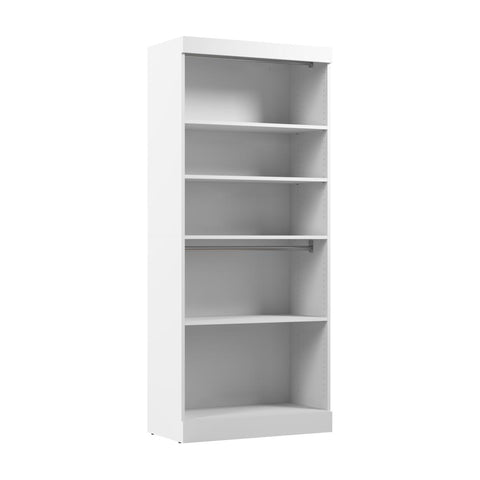 Contemporary Closet System with Shelves & Clothing Rods, 36W x 19D