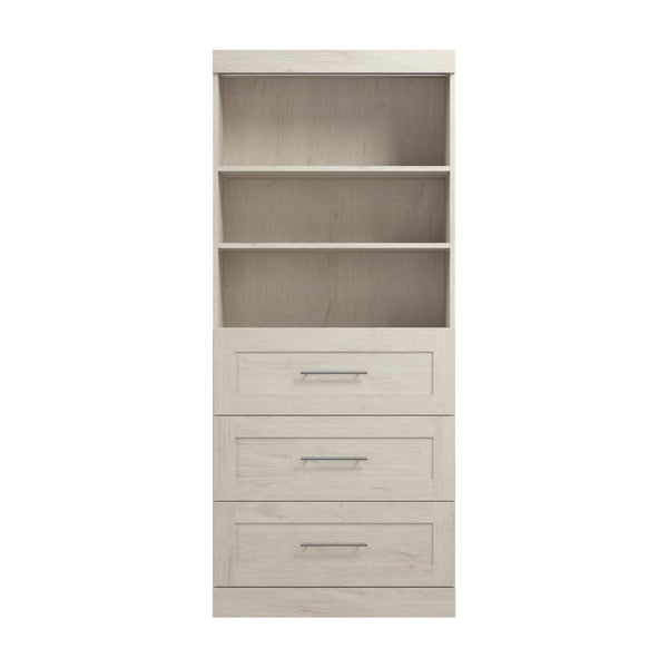 Contemporary Closet System with Drawers, 36W x 19D