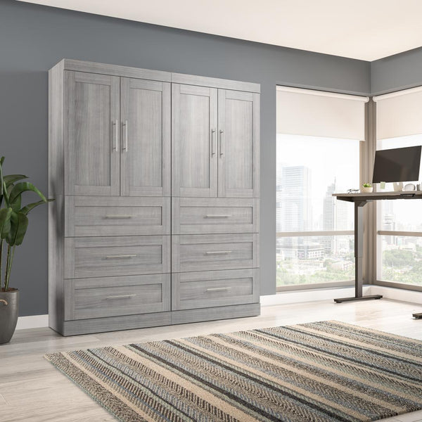 Contemporary Closet System with Drawers, 72W x 19D