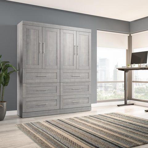 Contemporary Closet System with Drawers, 72W x 19D