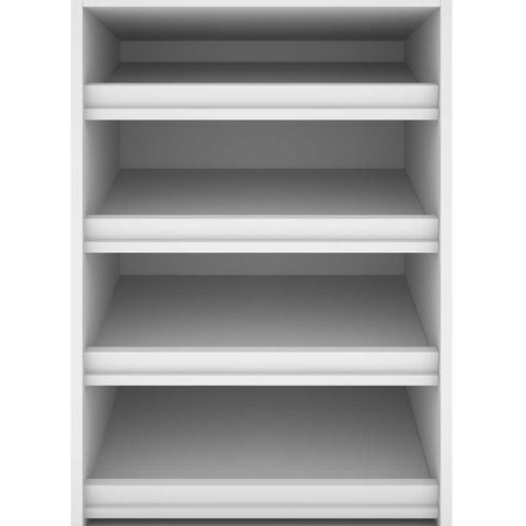 Traditional Closet System with Shoes Racks & Cubbies, 25W x 20D