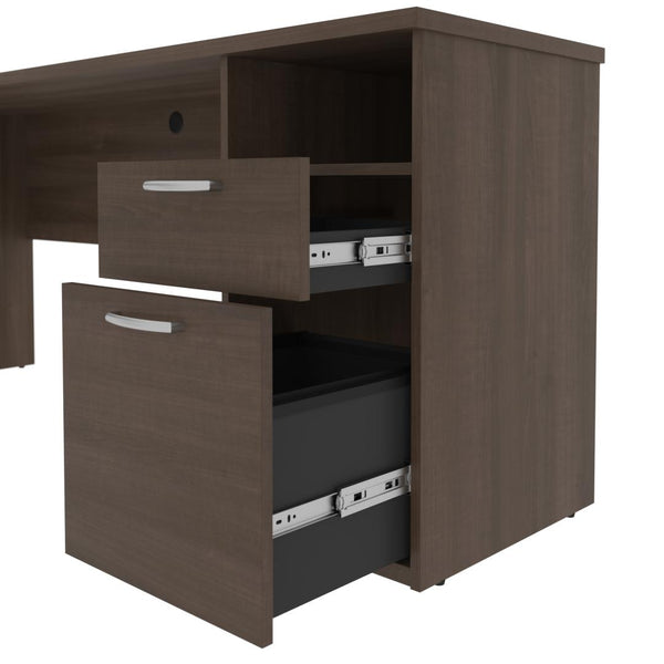 Bureau assis-debout électrique en L 72L