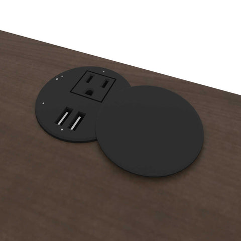 72W x 30D Standing Desk with Dual Monitor Arm