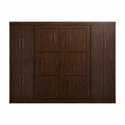 Full Murphy Bed with Storage Cabinets (109W)