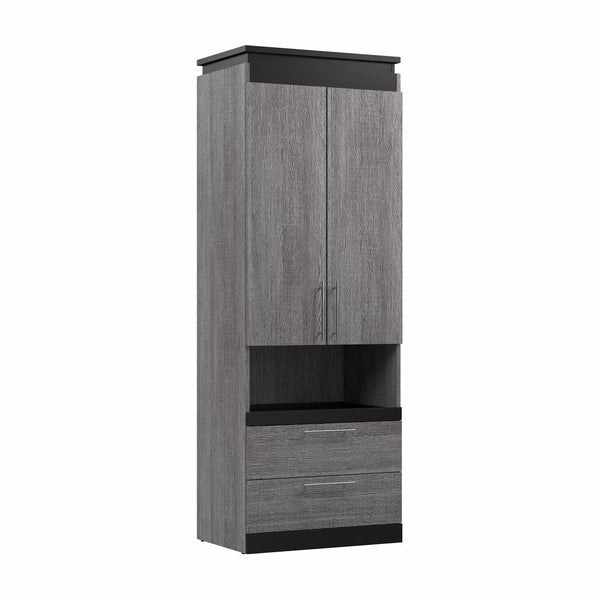 30W Tall Storage Cabinet with Doors, Drawers and Pull-Out Shelf