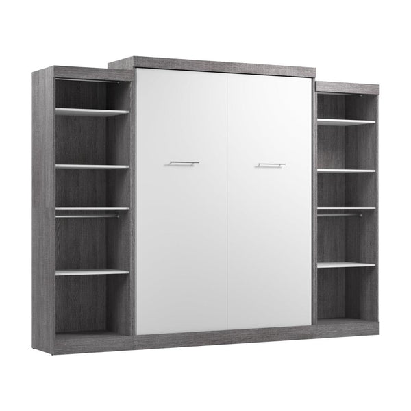 Grand lit escamotable avec 2 organisateurs de garde-robe (115L)