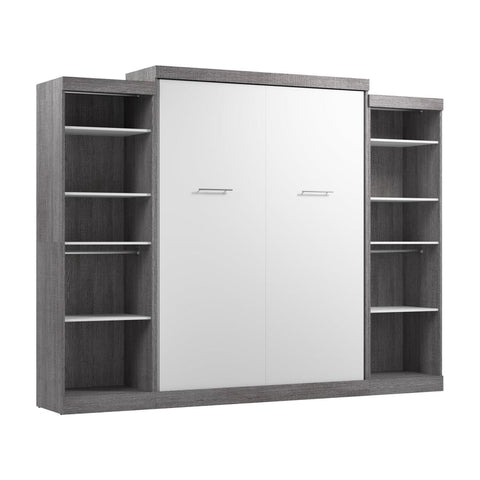 Grand lit escamotable avec 2 organisateurs de garde-robe (115L)