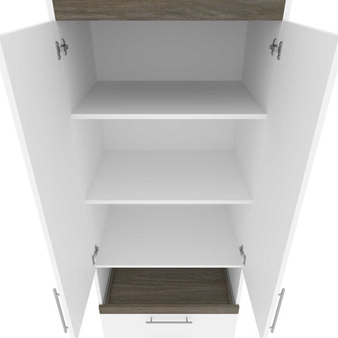 Grand lit escamotable (queen) avec rangement multifonctionnel (125L)