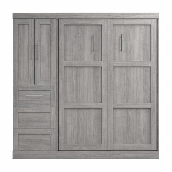 Full Murphy Bed with Closet Organizer with Drawers (84W)