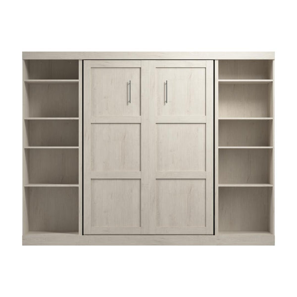Full Murphy Bed with 2 Shelving Units (109W)