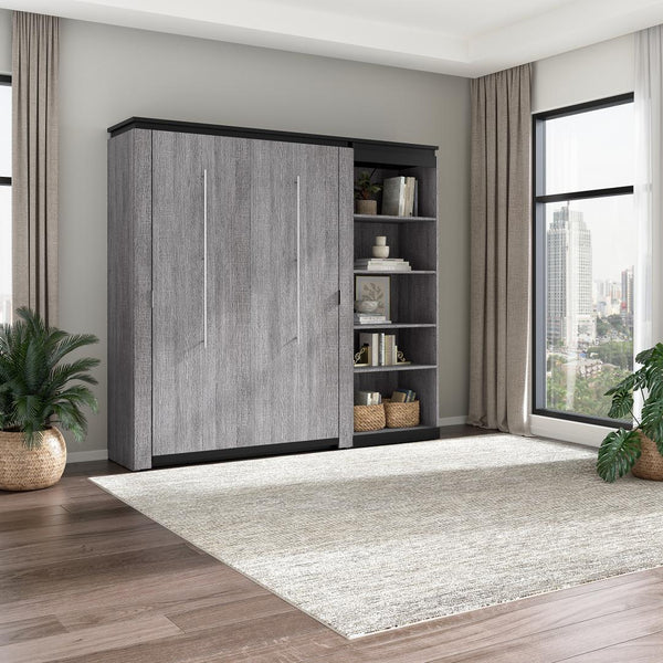 Full Murphy Bed with Shelves (91W)